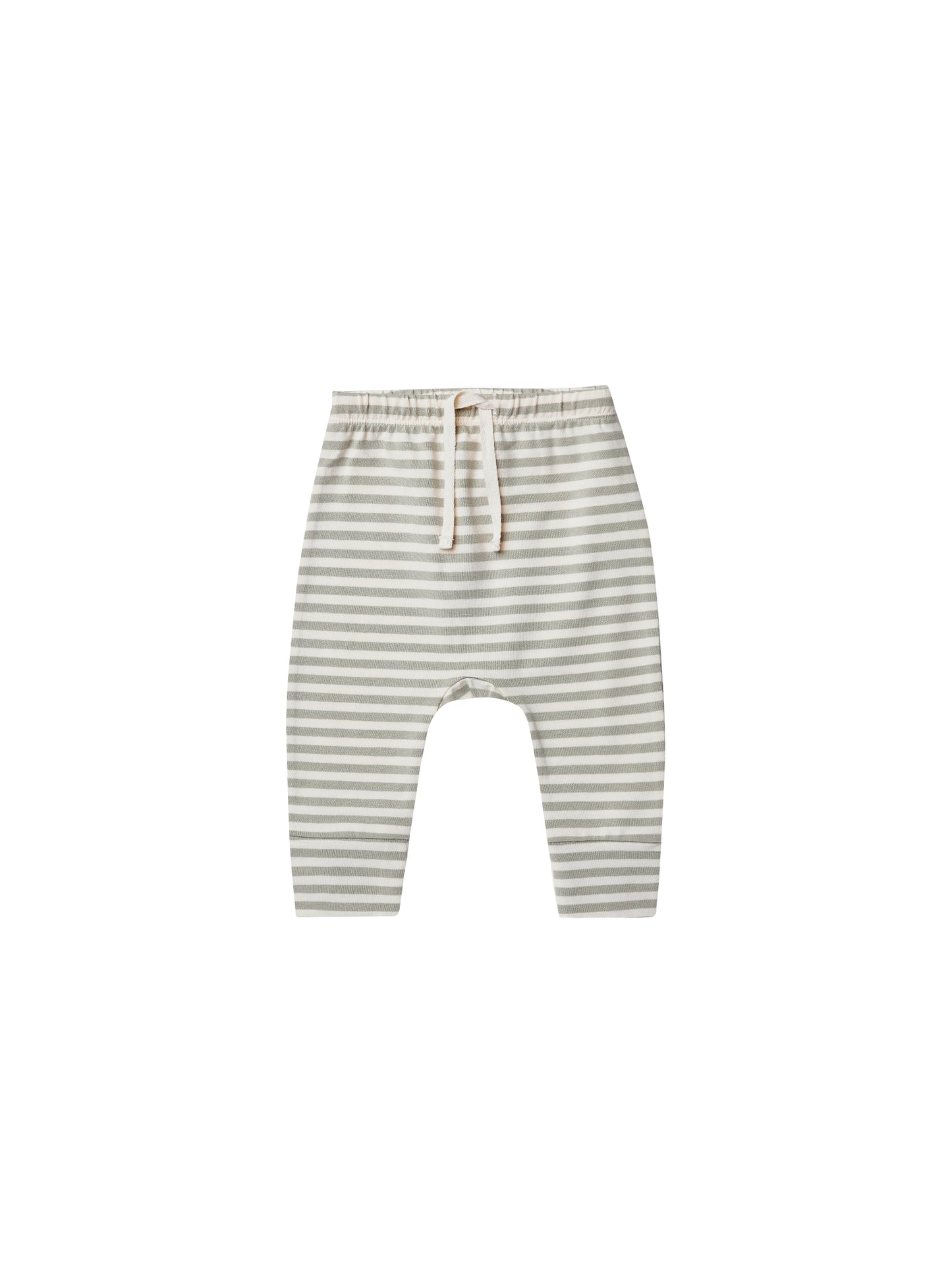 Quincy Mae | Drawstring Pant (Pistachio Stripe)