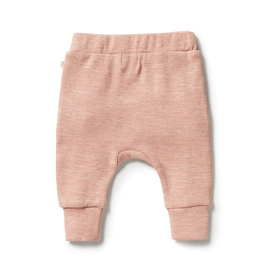 Wilson + Frenchy | Organic Waffle Slouch Pant - Peach