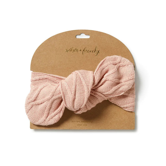 Wilson + Frenchy | Knitted Cable Headband - Rose