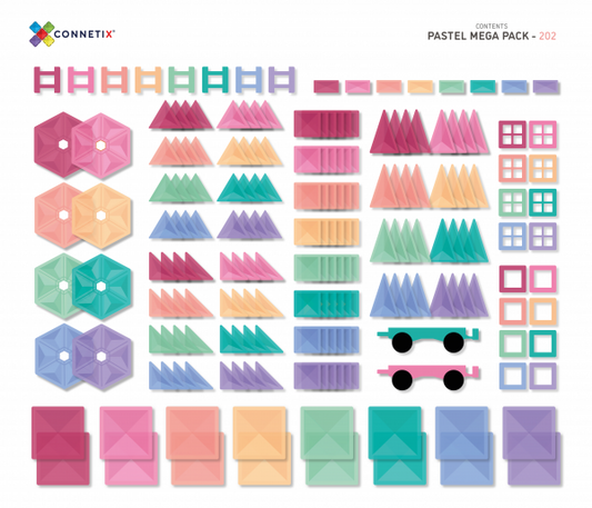 Connetix | PASTEL Mega Pack (202pc)