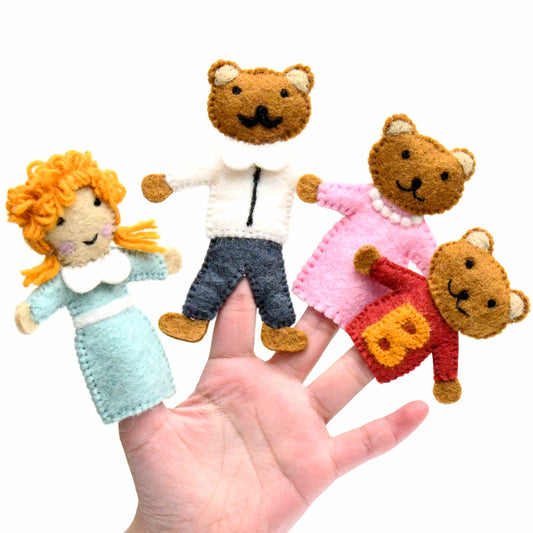 Tara Treasures | Finger Puppet Set - Goldilocks and the Three Bears