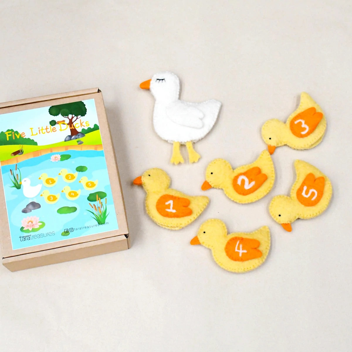 Tara Treasures | Finger Puppet Set - Five Little Ducks