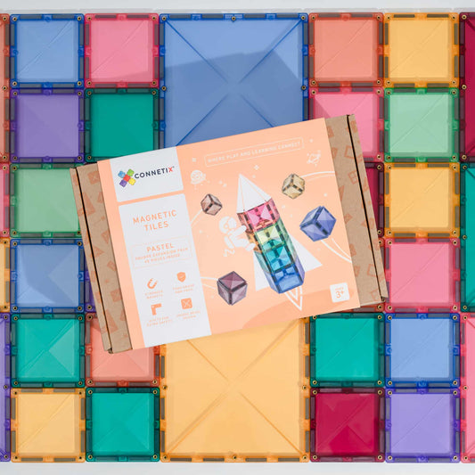 Connetix | PASTEL Square Pack (40pc)