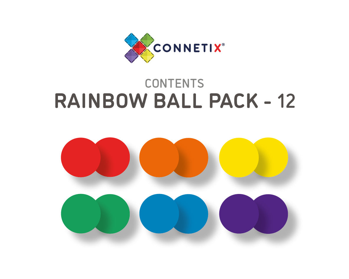 Connetix | RAINBOW Replacement Ball Pack (12pc)