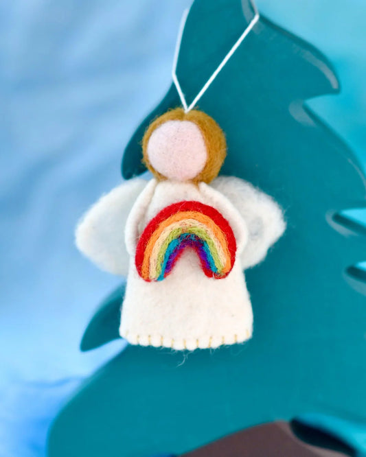 Tara Treasures | Felt Diversity Angel with Rainbow (various)
