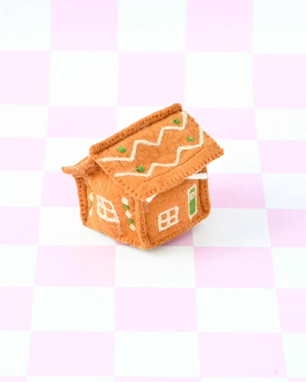 Tara Treasures | Felt Gingerbread House - Green Door