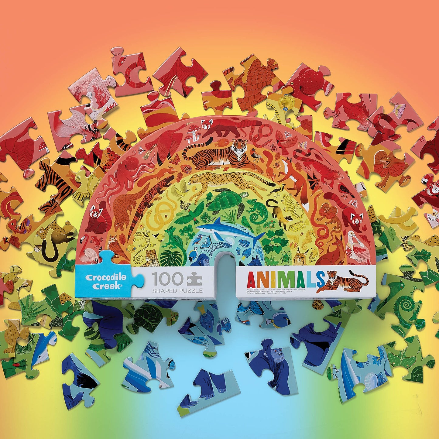 Crocodile Creek | 100pc Rainbow Puzzle - Animals