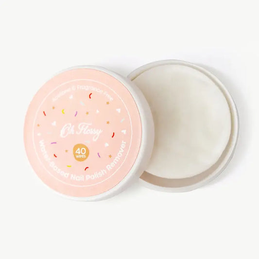 Oh Flossy | Water-Based Nail Polish Remover Wipes