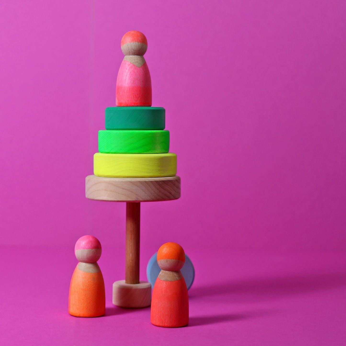 GRIMMS | Conical Tower (Neon Green) - Small