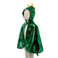 Great Pretenders | Metallic Green Dragon Cape 2-3y