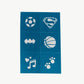Oh Flossy | Reusable Adhesive Face Paint Stencils (various)
