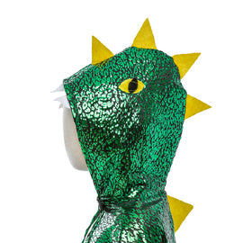Great Pretenders | Metallic Green Dragon Cape 2-3y