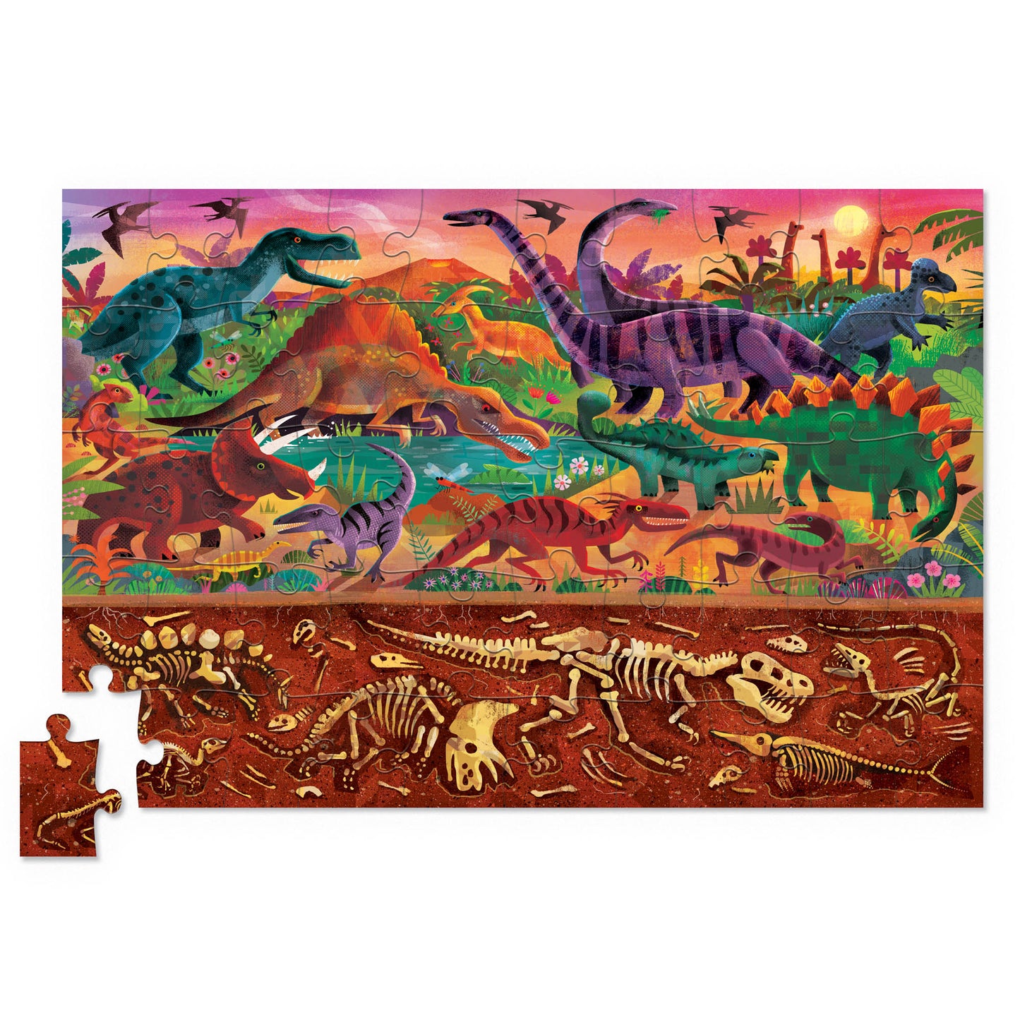 Crocodile Creek | 50pc Holographic Puzzle (various)