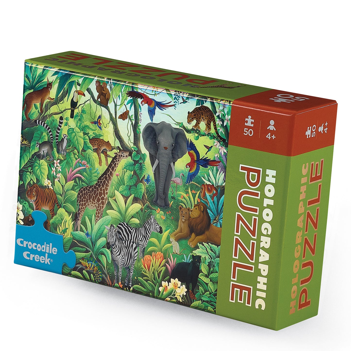 Crocodile Creek | 50pc Holographic Puzzle (various)