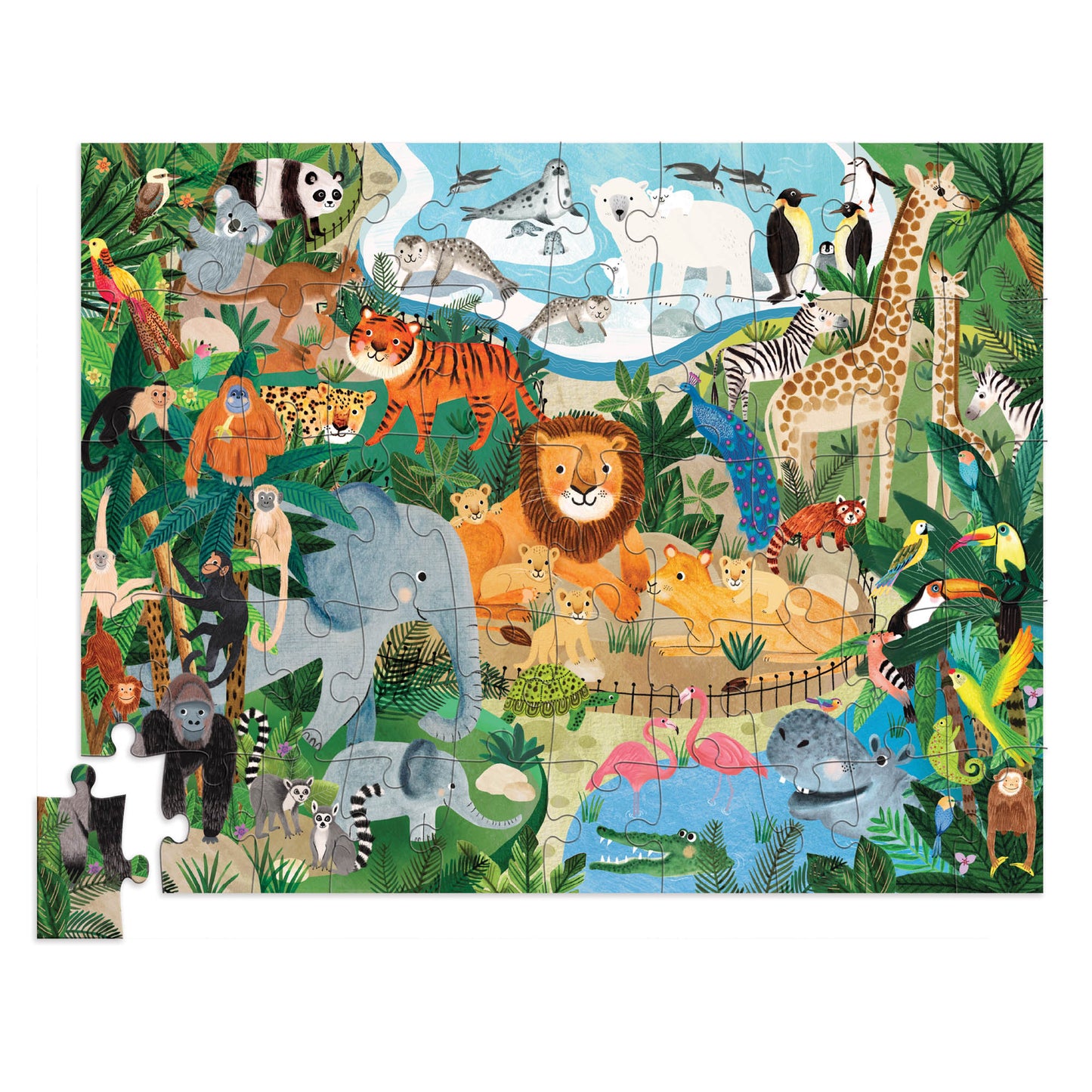 Crocodile Creek | 50pc Flat House Puzzle (various)