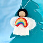 Tara Treasures | Felt Diversity Angel with Rainbow (various)