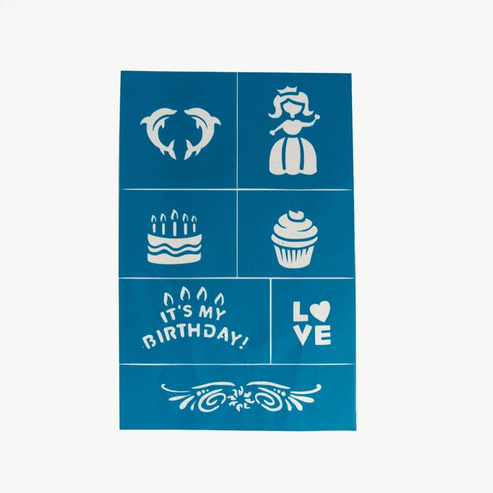 Oh Flossy | Reusable Adhesive Face Paint Stencils (various)