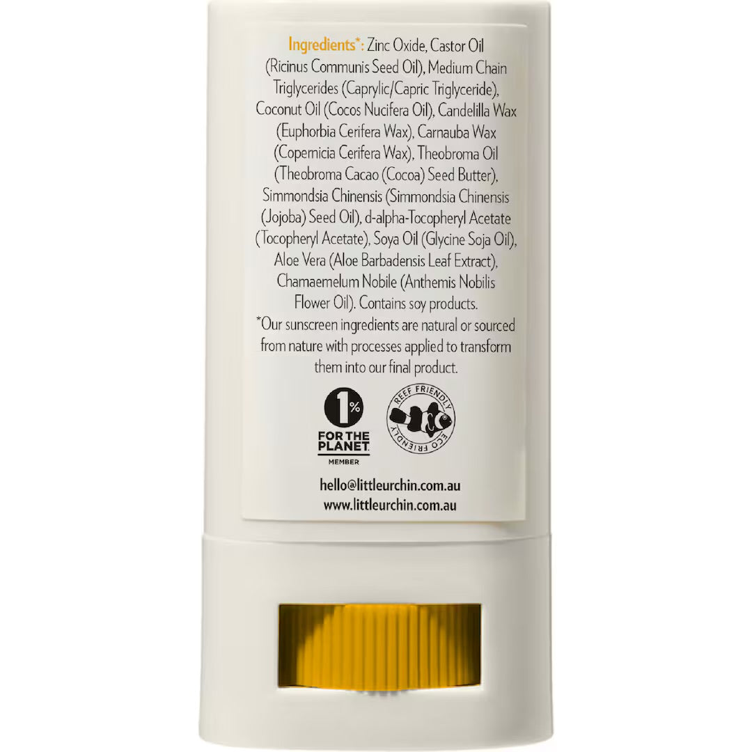 Little Urchin | KIDS NATURAL ZINC STICK CLEAR, SPF 50+