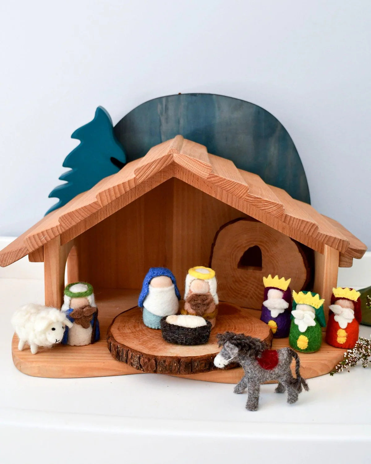 Tara Treasures | Felt Nativity Peg Dolls Set