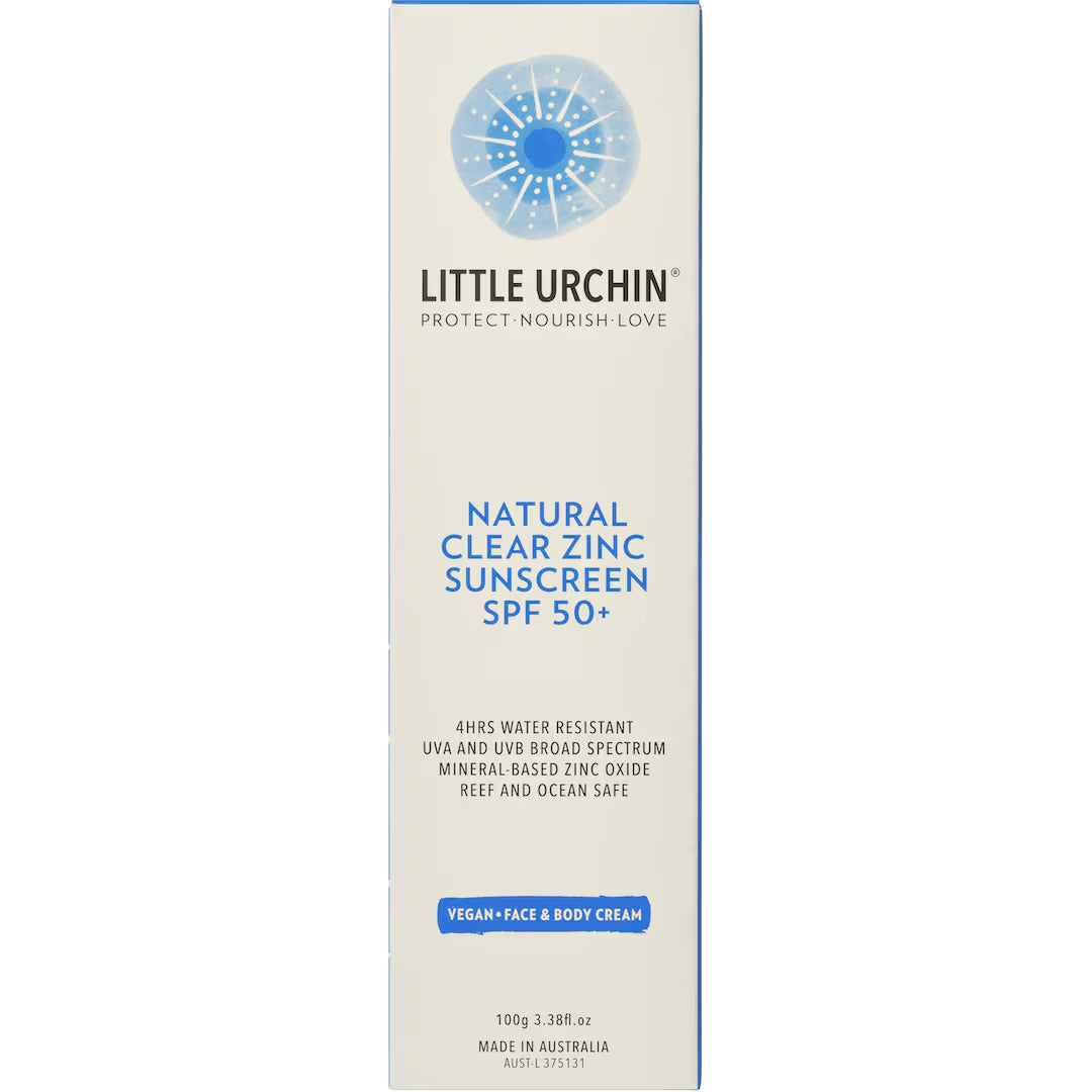 Little Urchin | NATURAL CLEAR ZINC SUNSCREEN SPF 50+, 100G