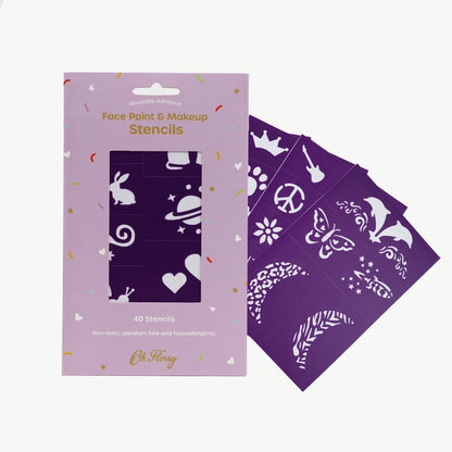 Oh Flossy | Reusable Adhesive Face Paint Stencils (various)