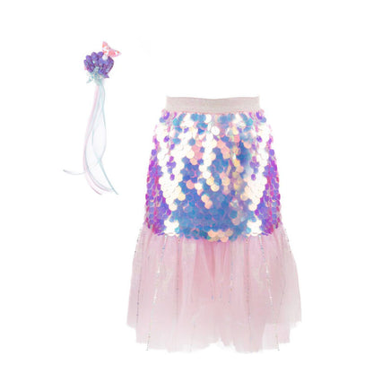 Great Pretenders | Bling Bling Mermaid Skirt & Hair Clip Set