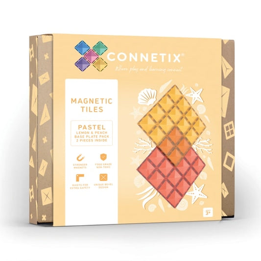 Connetix | Base Plate Pack (Lemon & Peach)