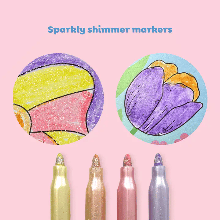 Tiger Tribe | Colouring Set - Shimmer (various)