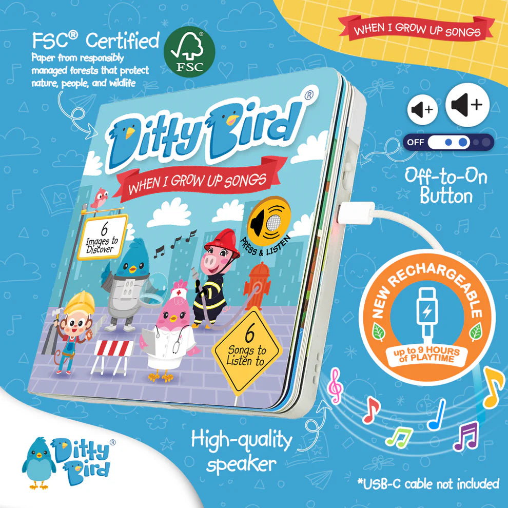 Ditty Bird | Sound Book - When I Grow Up