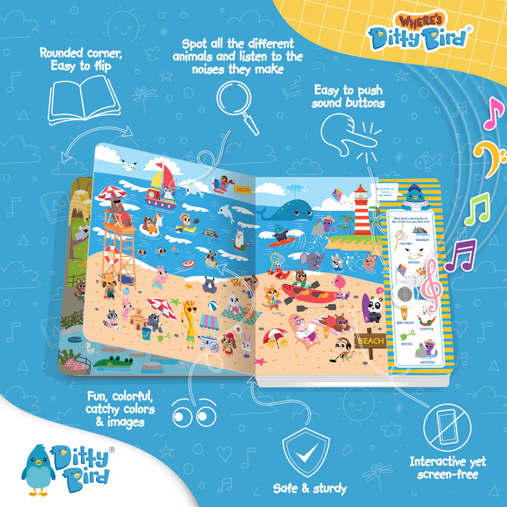 Ditty Bird | Sound Book - Where's Ditty Bird? (Search & Find)