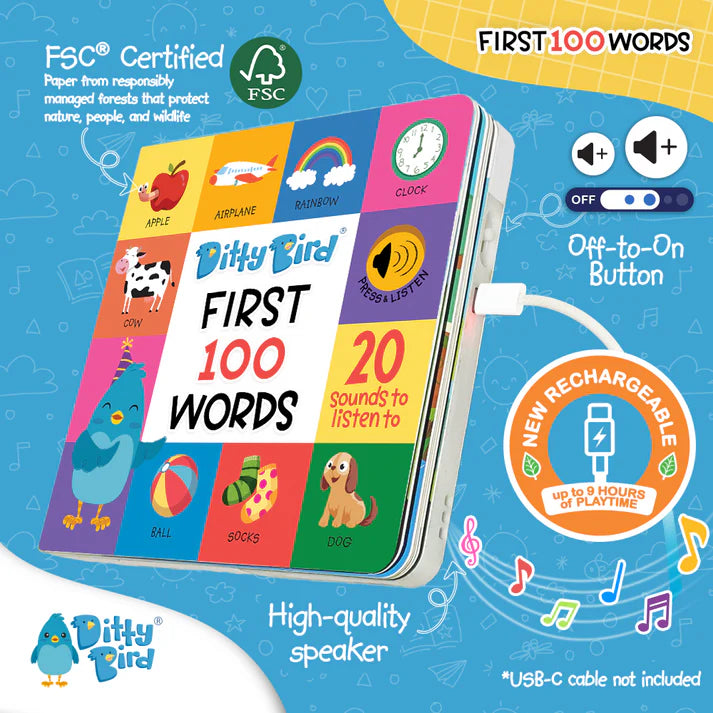 Ditty Bird | Sound Book - 100 Words