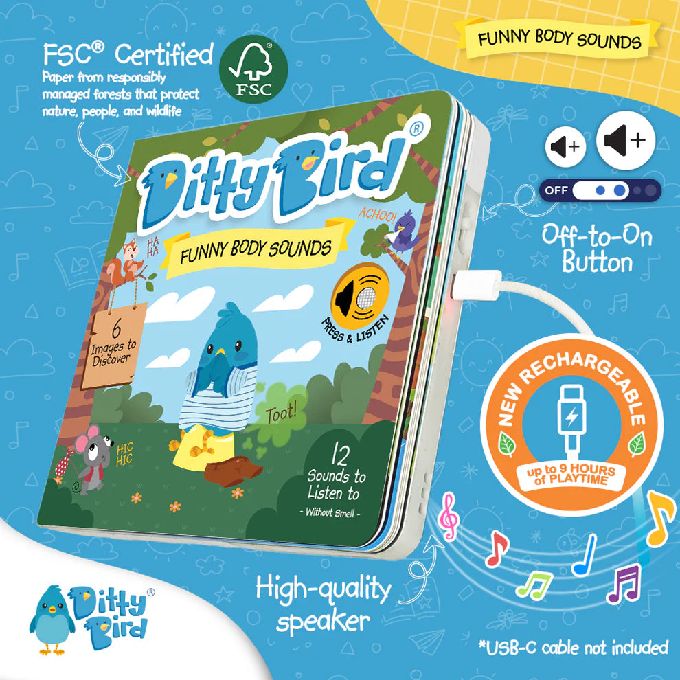 Ditty Bird | Sound Book - Funny Body Sounds
