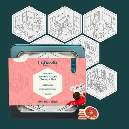 Hey Doodle | Silicone Storytelling & Colouring Set