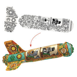 Djeco | DIY - Colour & Inflate Rockets (various)