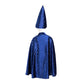 Great Pretenders | Blue & Silver Sparkle Wizard Cape & Hat Size 4-6