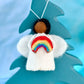 Tara Treasures | Felt Diversity Angel with Rainbow (various)