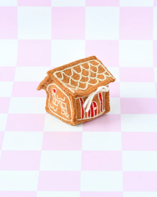 Tara Treasures | Felt Gingerbread House - Red Door