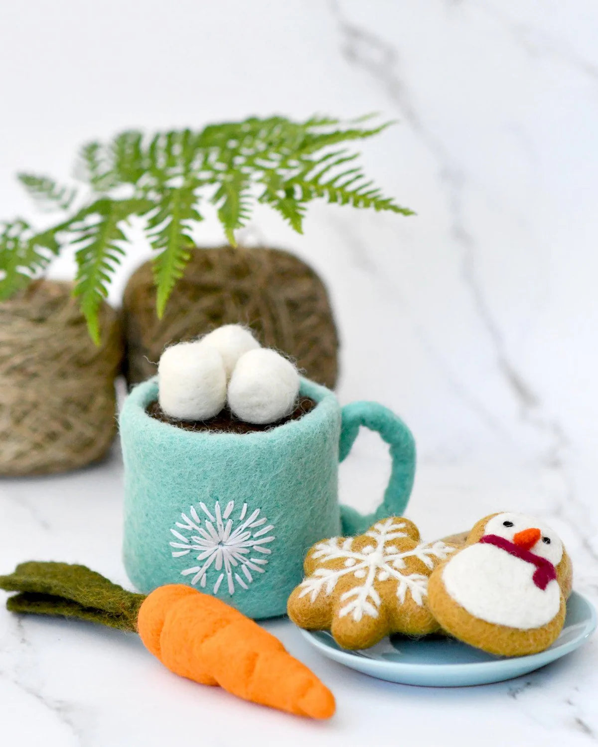 Tara Treasures | Felt Christmas Hot Chocolate with Marshmallows