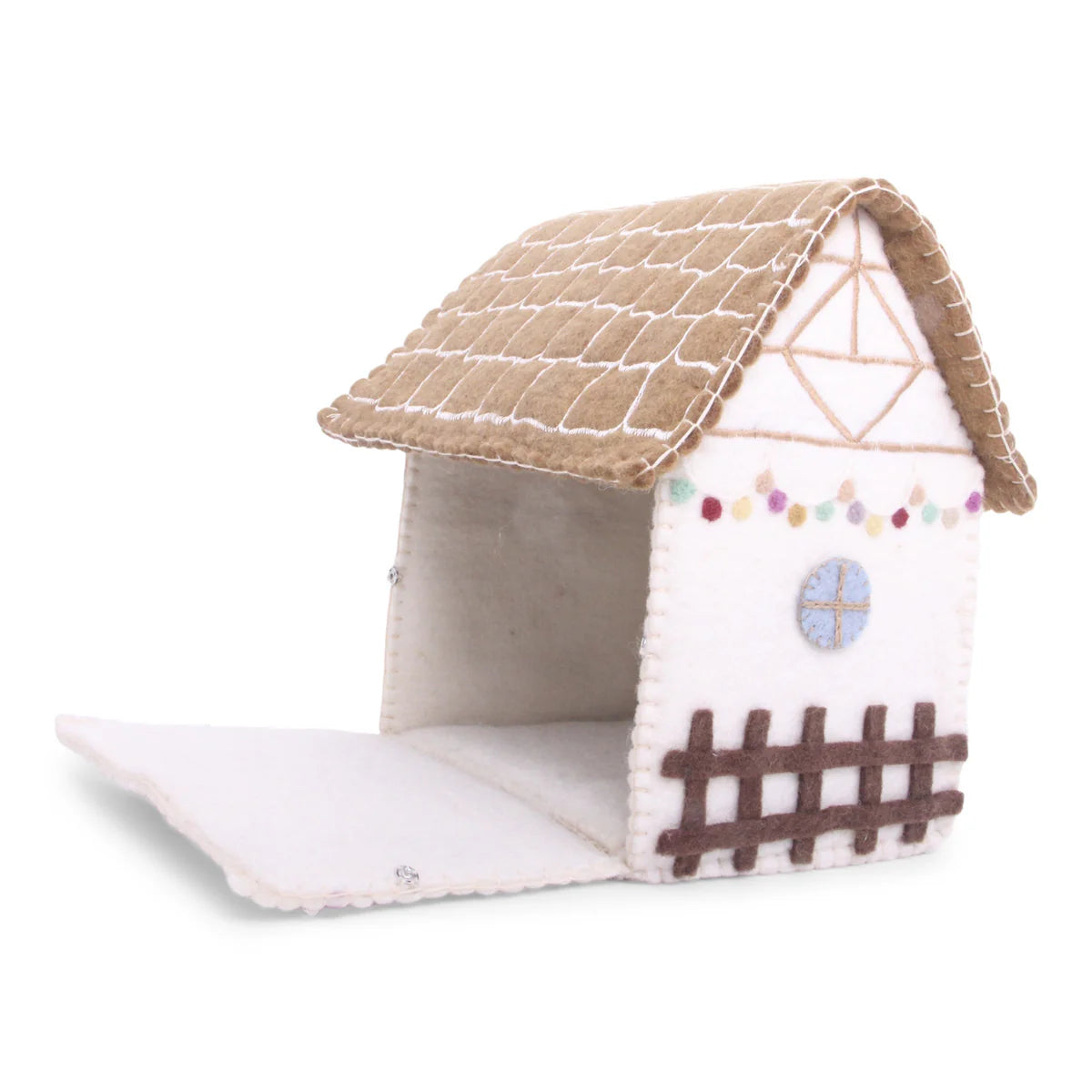 Gry & Sif | Christmas Felt House With Garland Decoration