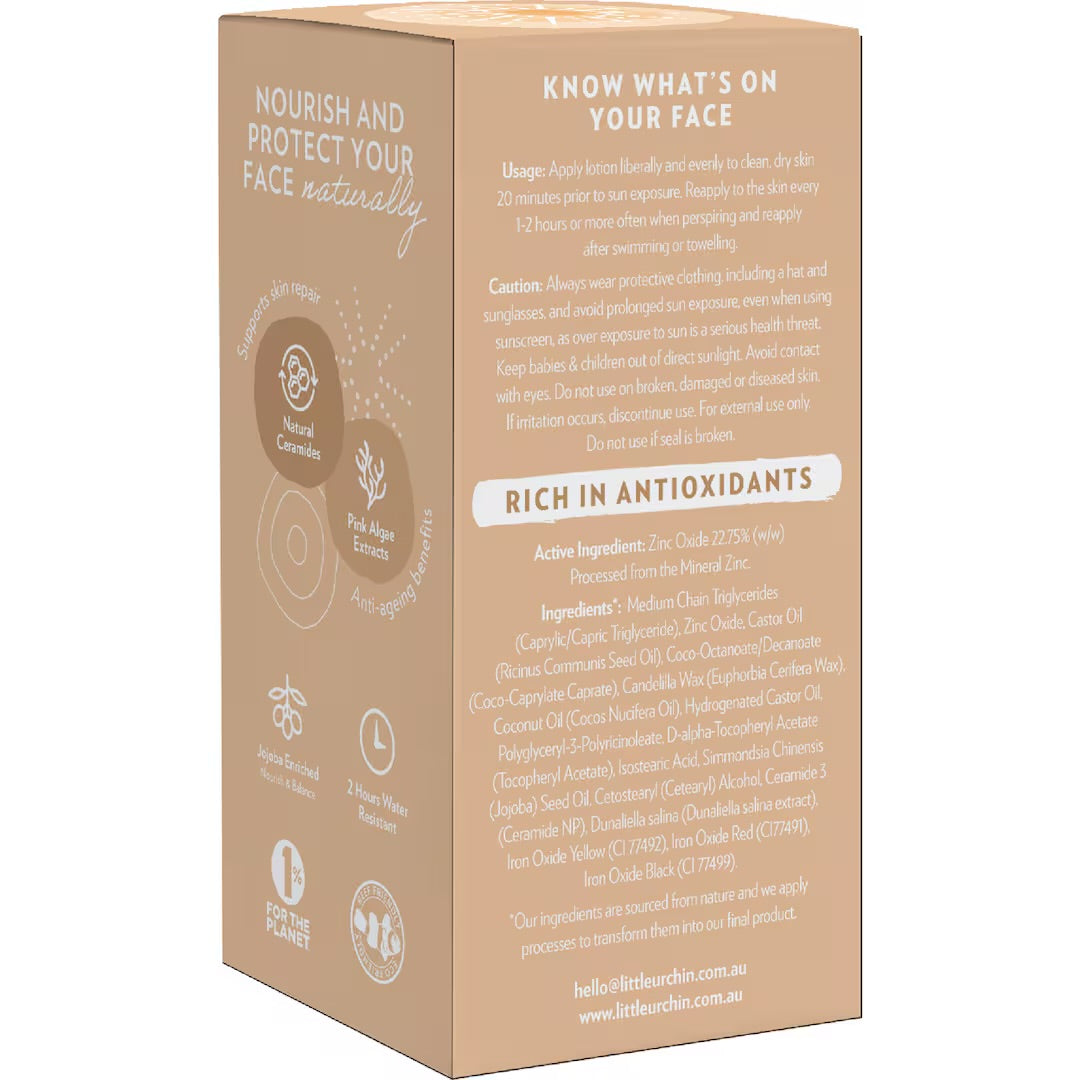 Little Urchin | NATURAL FACE LIGHT-MEDIUM TINT SPF 50+, 50G