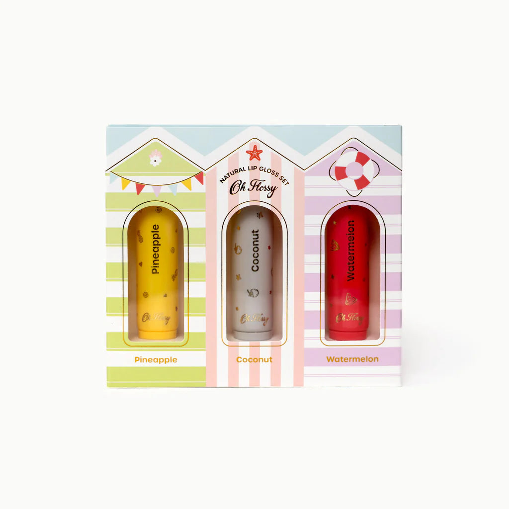 Oh Flossy | Beach Club Natural Lip Gloss Set