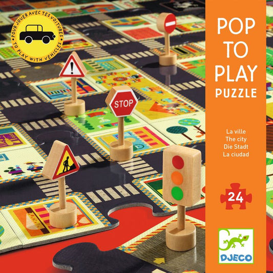 Djeco | City Road 24pc Play Puzzle