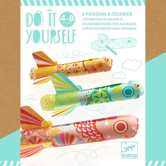 Djeco | DIY - Colour & Inflate Rockets (various)