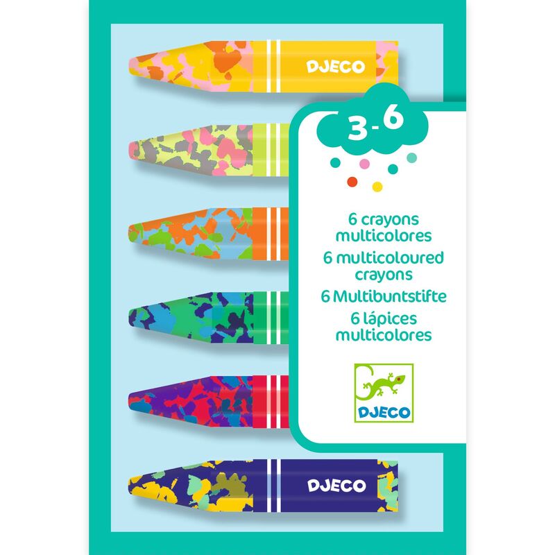 Djeco | Multicoloured Flower Crayons