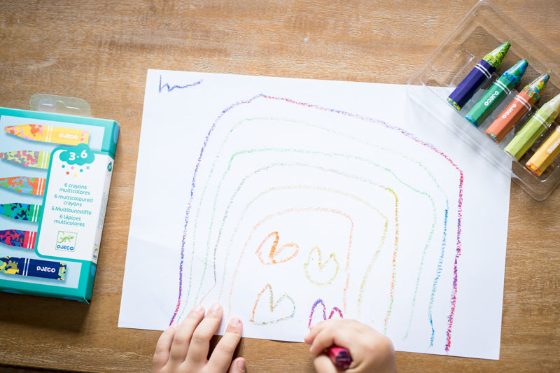 Djeco | Multicoloured Flower Crayons