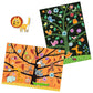 Djeco | Tree Climb 30 pc Reusable Puffy Stickers