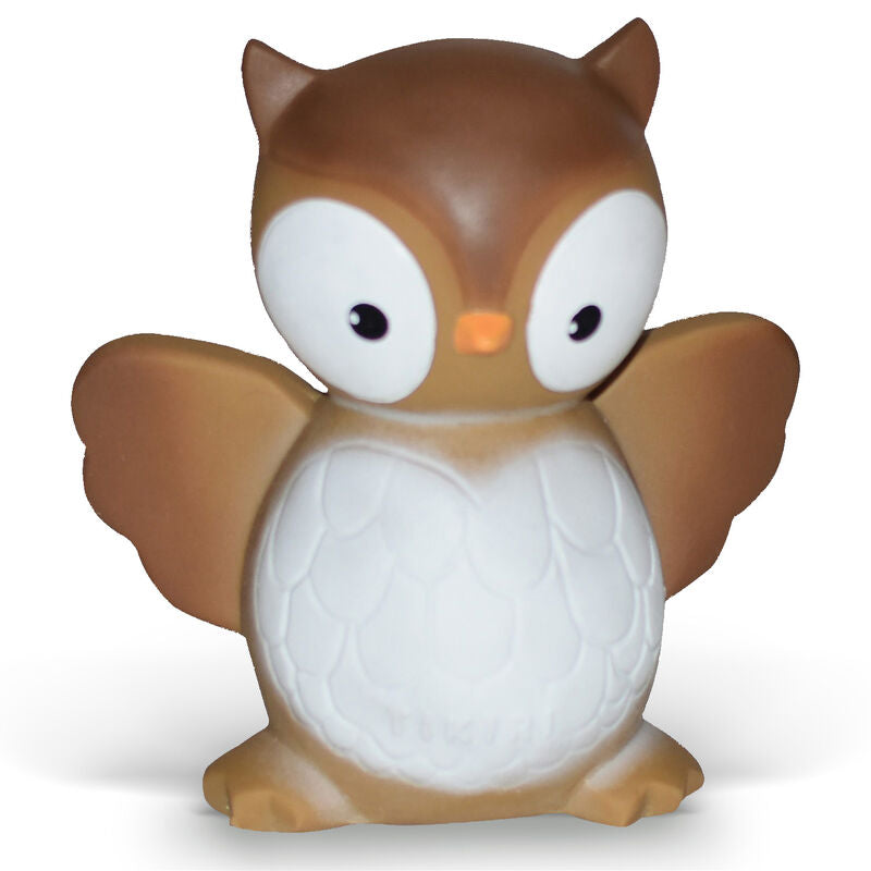 Tikiri | Natural Rubber Rattle and Bath Toy (Owl)