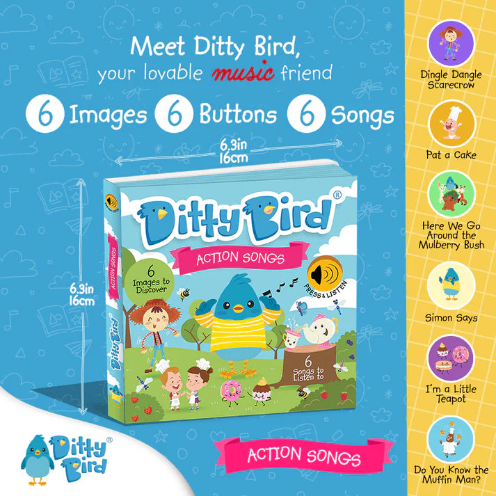 Ditty Bird | Sound Book - Action Songs