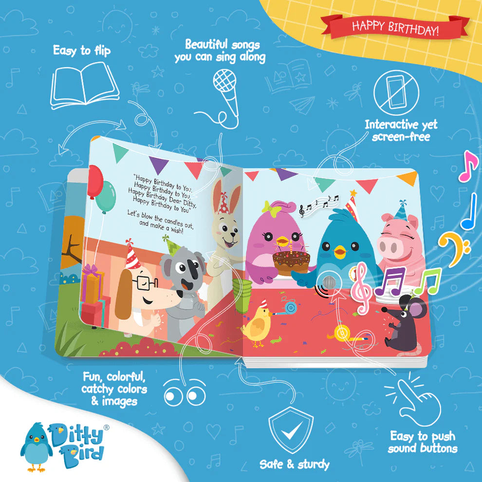 Ditty Bird | Sound Book - Happy Birthday