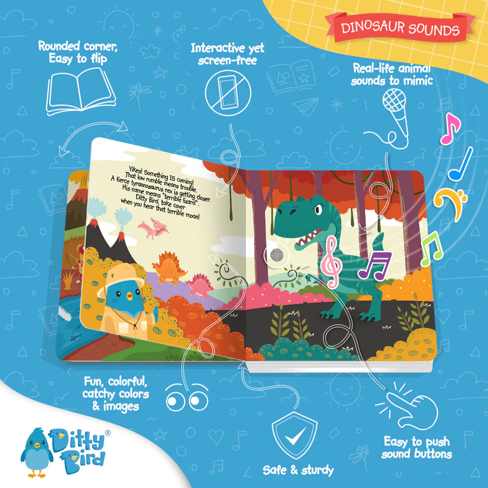 Ditty Bird | Sound Book - Dinosaur Sounds
